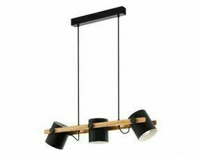 EGLO HL/3 E27 SCHWARZ-CREME/HOLZ 'HORNWOOD'