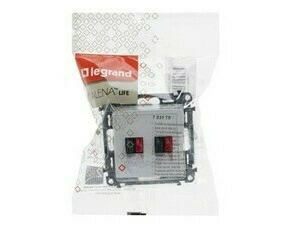 Zásuvka dvojitá reprodukt. LEG 753178 Valena Life bílá