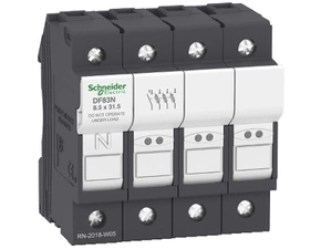 SCHN DF83N Pojistkový odpojovač 8,5x31,5 3P+N 25A RP 0,2kč/ks
