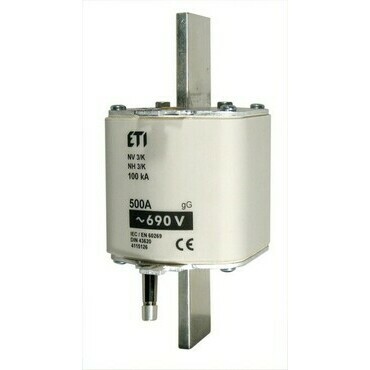 ETI 004115124 pojistka, NH3/K gG 425A/690V