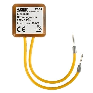 HOMEMATIC IP ESB1 Kompenzátor náběhového proudu Termistor omezující náběhový proud, až 90A/1ms (200V