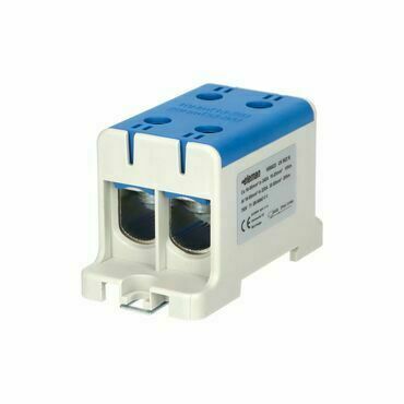 EL 1006623 Svorka univerzální UK 95/2 N, 245A, 1pól., AL/CU, krytá, modrá, na DIN/panel (bal.90)