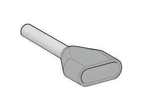 SCHN AZ5DE025 Dvojitá kabelová koncovka 2,5 mm2