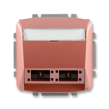 Kryt zásuvky ABB Tango 5014A-A00420 R2, vřesová červená, komunikační (pro prvky R&M freenet)