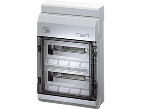 HEN KV PC 9224 Jističová skříň 2x 12 modulů pro nechráněnou venkovní instalaci, se svorkovnicí PE/N,