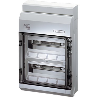 HEN KV PC 9224 Jističová skříň 2x 12 modulů pro nechráněnou venkovní instalaci, se svorkovnicí PE/N,