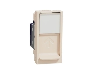 SCHN NU344844 Unica - Zásuvka datová 1xRJ45 Kat.6A FTP, 1M, Béžová