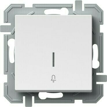 TEM TLAČÍTKO JEDNOPÓLOVÉ 10A 250V~ IN 01 PW IN01 lesklá bílá