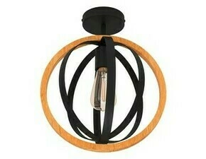 Svítidlo stropní EGLO DL 1 E27 SCHWARZ HOLZ BASILDON