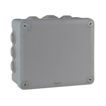 SCHN ENN05010 Mureva - instalační krabice IP55 175 x 150 x 80, RAL 7035, průchodky
