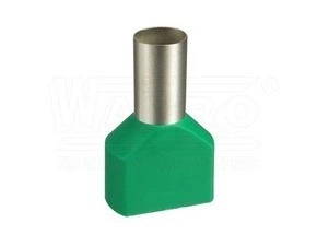 wpr7569 DUID-2x16-14 zel lisovací dvojitá dutinka s izolací PP (polypropylen), 2 x 16 mm2, d: 14 mm,