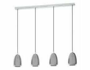 Svítidlo závěsné EGLO HL 4 E27 CHROM SW-TRANSP.ALOBRASE