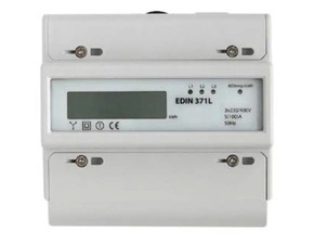 SEZ EDIN 371L Elektroměr 5-100 A, 1 tarif, 3 fázový, LCD displej, 7M/DIN