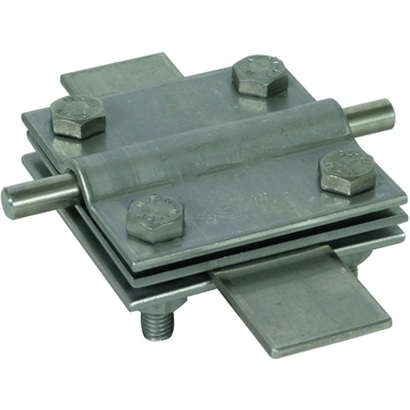 DEHN 319229  Křížová svorka nerez pro prům. 7-10/7-10mm, prům. 7-10/pásek 40mm, pásek 40/40mm, s DEH DEHN