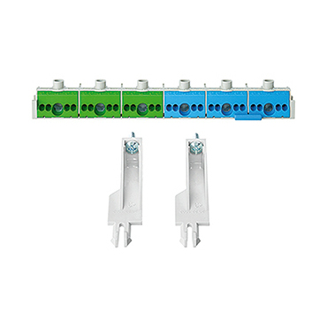 HEN FC PN 30 Svorkovnice PE+N, každá připojení CU 3x 25mm2 + 12x 4mm2, odstraněním propojek možné ro