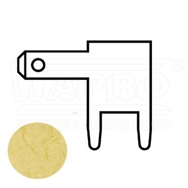 wpr9128 KOLT-L-2808 letovací kolík úhlový 90° do plošných spojů (DIN 46244), 2,8 x 0,8 mm, mosaz