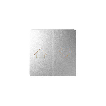 Kryt SIMON 82028-93, k přístrojůmm 75331-39, hliníková