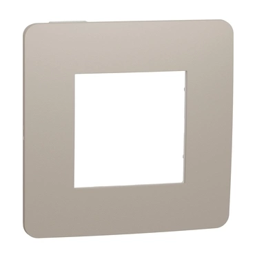 SCHN NU280226 Unica Studio Color - Krycí rámeček jednonásobný, Taupe/Bílý