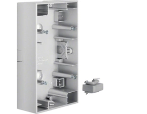 HAG 10427003 Krabice, 2-násobná na omítku, Berker K.5, Alu, lak.