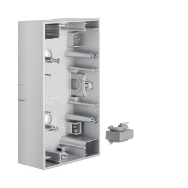 HAG 10427003 Krabice, 2-násobná na omítku, Berker K.5, Alu, lak.