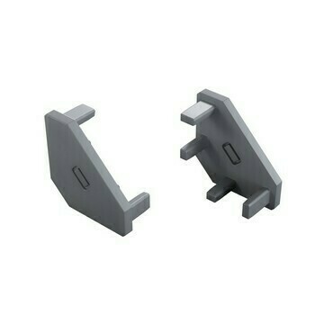 Koncovka profilu GREENLUX EC-PROFIL AJAR 2IN1 SILVER LACQUERED  (12-1505-01)