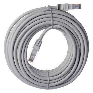 Patch kabel EMOS S9126, CAT5E, UTP, PVC, 10m, šedý