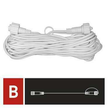 EMOS D2ZW01 PROFI-CONN EXT. WIRE 10M-WHITE IP44