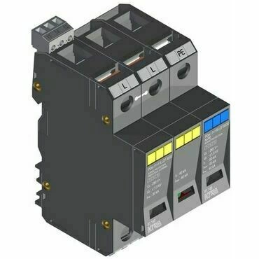 SEZ POm I 1+1 LCF 50/25 Přepěťová ochrana POm I 1+1 LCF 50/25 kA, modulární, monoblok, B+C+D