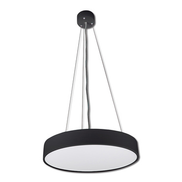 LED svítidlo závěsné MC LED závěsné svítidlo Nova R 400 UGR, 40W, 3000K, černá barva svítidla