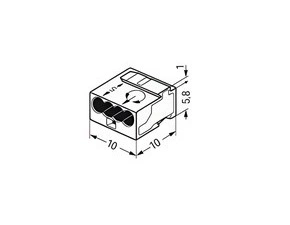 WAGO 243-144 Spojovací krabicová svorka MICRO