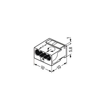 WAGO 243-144 Spojovací krabicová svorka MICRO