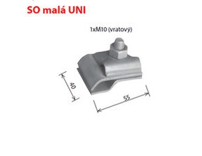 Svorka okapová KOVO 23757 SO malá Uni, nerez