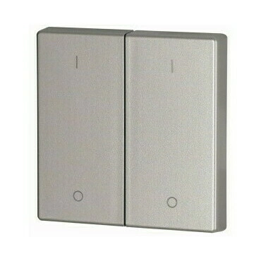 EATON 147595 CWIZ-02/13 Kryt RF tlačítka 2x1/2 55x55mm 1-0, Stříbrná, matná