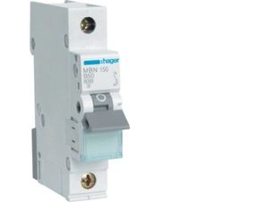 Jistič jednopólový HAGER MBN150 1 pól. 50A, char.B, 6 kA
