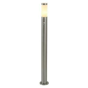 Venkovní sloupkové svítidlo Inox torch saténová chromová E27 1×25W RABALUX 8268