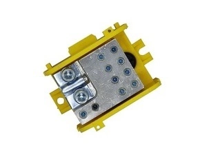 BEČOV UB7016.24 Distribuční blok DTB 70/10x16 žluto-zelený