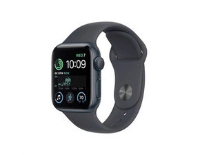 APPLE MNJT3CS/A Apple Watch SE GPS 40mm Midnight Aluminium Case with Midnight Sport Band - Regular