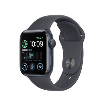 APPLE MNJT3CS/A Apple Watch SE GPS 40mm Midnight Aluminium Case with Midnight Sport Band - Regular