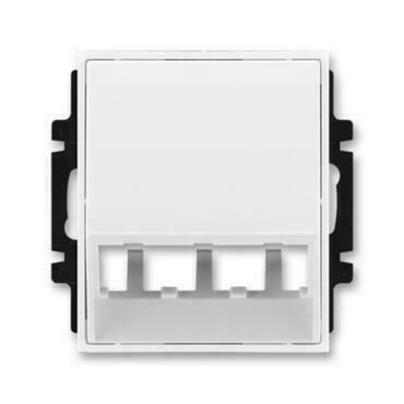 Kryt zásuvky ABB Element 5014E-A00400 03, bílá/bílá, komunikační (pro prvky Panduit Mini-Com)