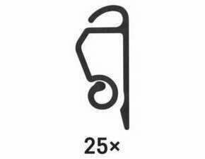 EMOS DCH003 HÁČEK NA VÁNOČNÍ OSVĚTLENÍ ČERNÝ 25 ks