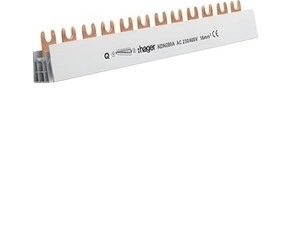 HAG KDN280A Hřebenová přípojnice 2P, 80A, 16mm2/12mod. k propojení 6ks 2pól. přístrojů
