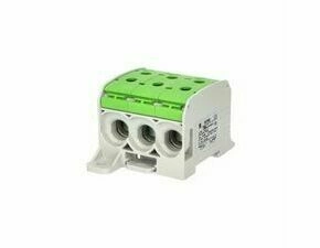 EL 1006072 Svorka univerzální RKA 95 1/6 PE, 232A, 1pól. (6x vstup), AL/CU, zelená, na DIN/na panel