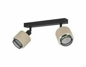 EGLO BALKEN/2 SCHWARZ/LEINEN NATUR 'ROSLEY'