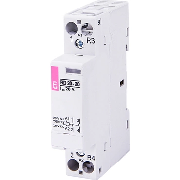 ETI 002464004 modulární stykač, RD 20-20-230V AC/DC