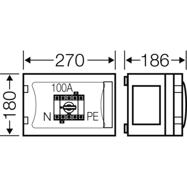 HEN FP 5102 Skříň s vypínačem