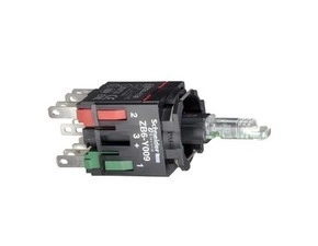 SCHN ZB6ZB55B Polosestava kontaktů, 12...24V, 1 Z + 1 V - žlutá