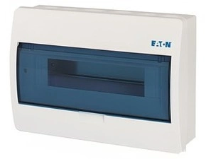 Rozvodnice nástěnná EATON 280347 BC-O-1/12-ECO, průhledné plast. dveře, 1 řada modulů