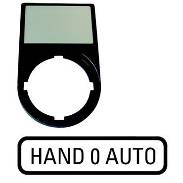 EATON 216493 M22S-ST-D12 Nosiče štítků-komplety, 30x50mm, oblé, černé HAND 0 AUTO