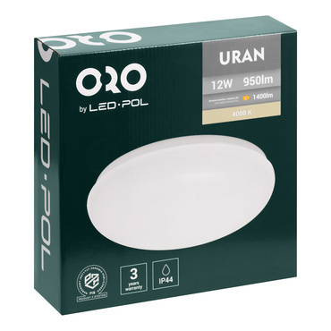 Nástěnné a stropní LED svítidlo LED-POL Uran 12W neutrální bílá