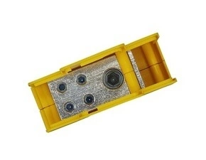 BEČOV UB12035.24 Distribuční blok DTB 120/4x35 žluto-zelený